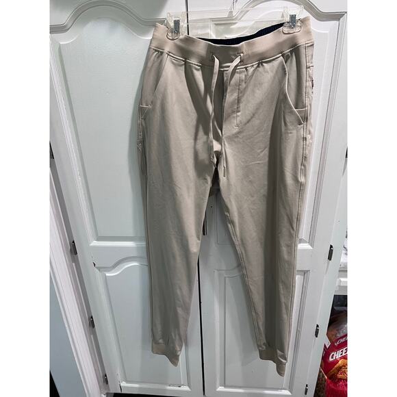 Birddogs Men’s Khaki Joggers Size Large Tan Stretch Lined Athletic Pants - Picture 3 of 8
